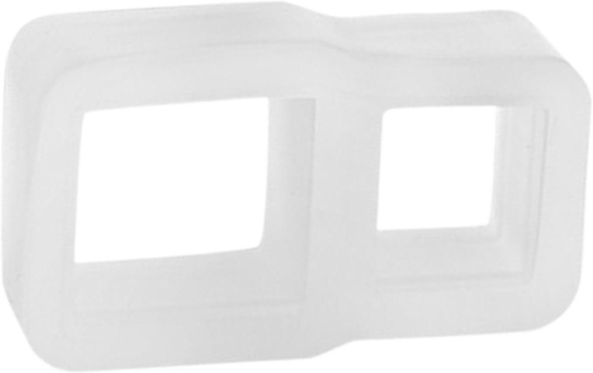 Deurstopper - Muur- en deurgreepbeschermer - Stille slaap - Eenvoudige montage - 9.2x8.4x8.4 cm - Transparant