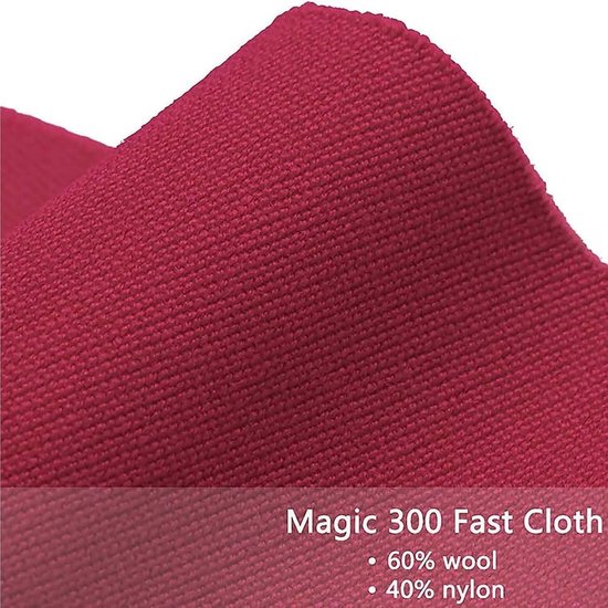 Pooltafel Vilt - Biljartkleed Doek - Indoor Sport Spel - Superieur Rekvermogen - 9ft - Rood — afbeelding 2