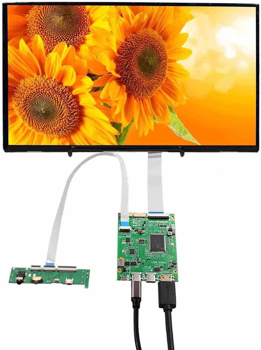 IPS LED LCD Scherm - Extra Monitor - Uitbreiding Werkplek - HDR 100% sRGB - 133 inch - Zwart