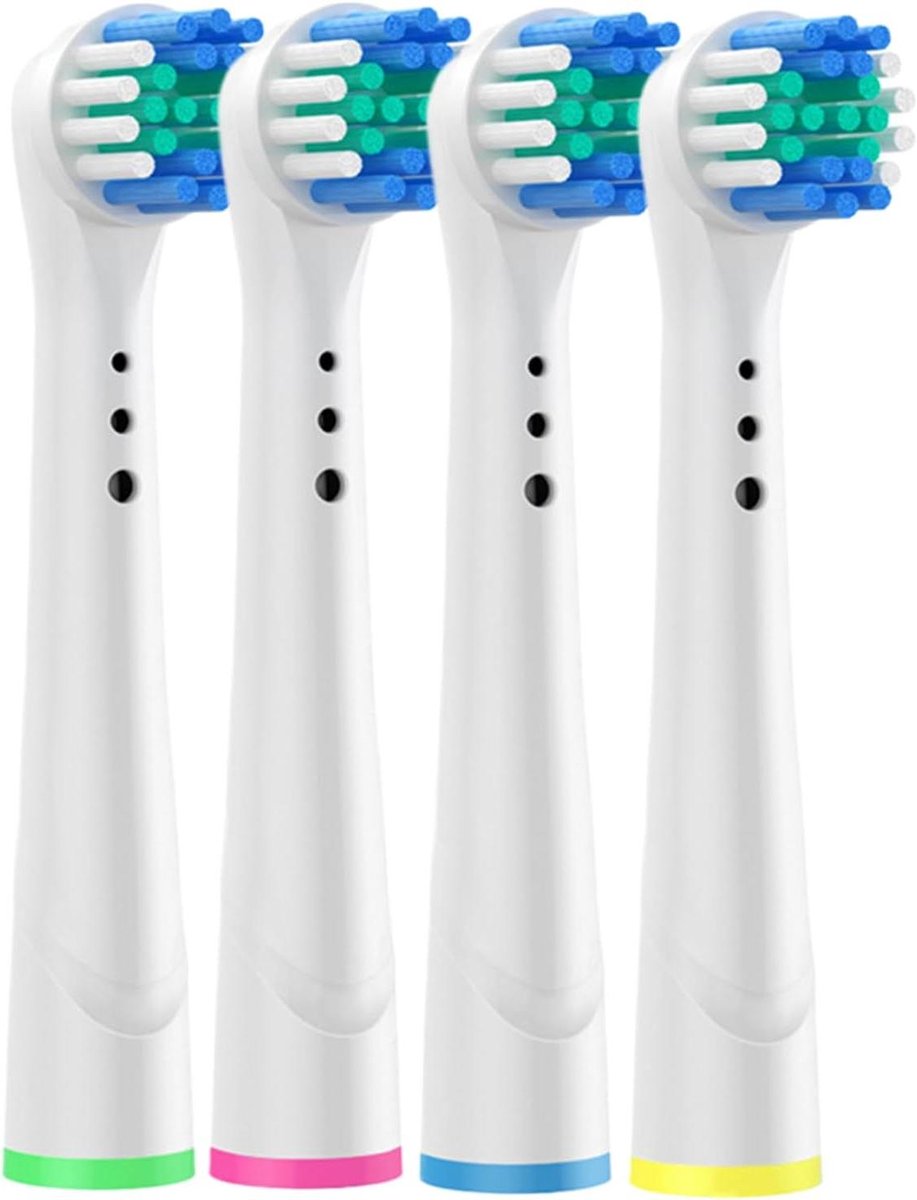 Reservekoppen Tandenborstel - Vervangende Borstels - Mondhygiëne Thuis - Draaibare Reinigingstechnologie - 4 Stuks - Wit