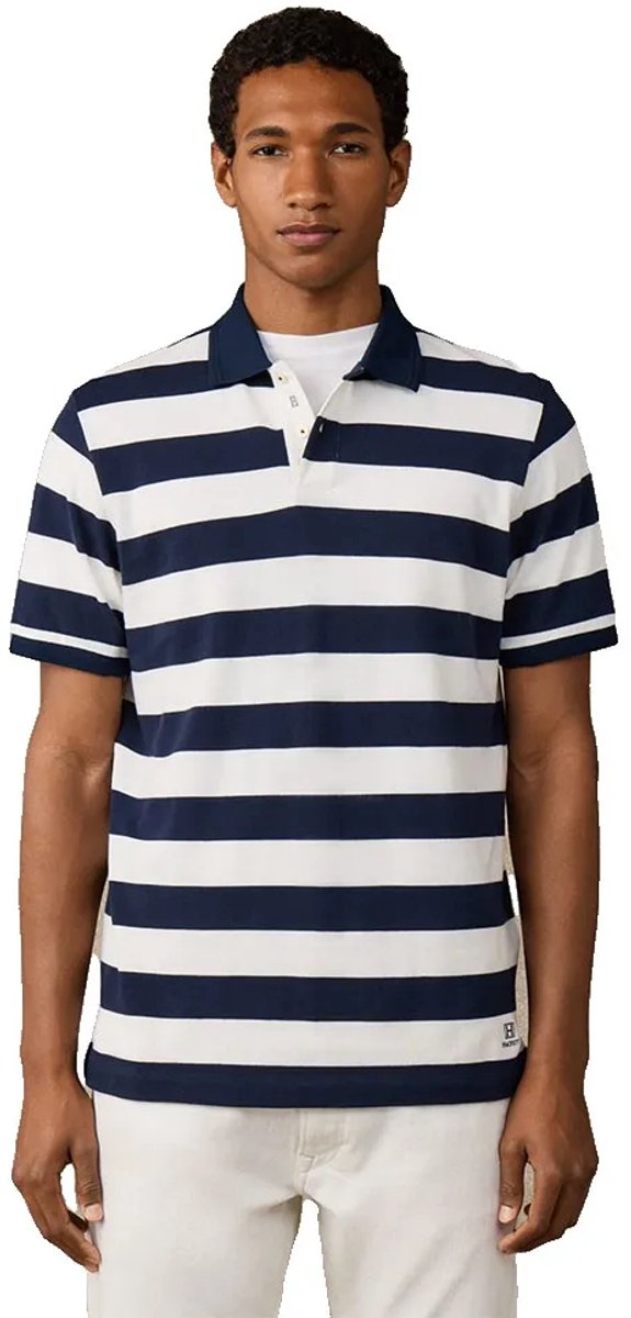 Hackett Hm5600186 Korte Mouw Poloshirt Blauw 2XL Man