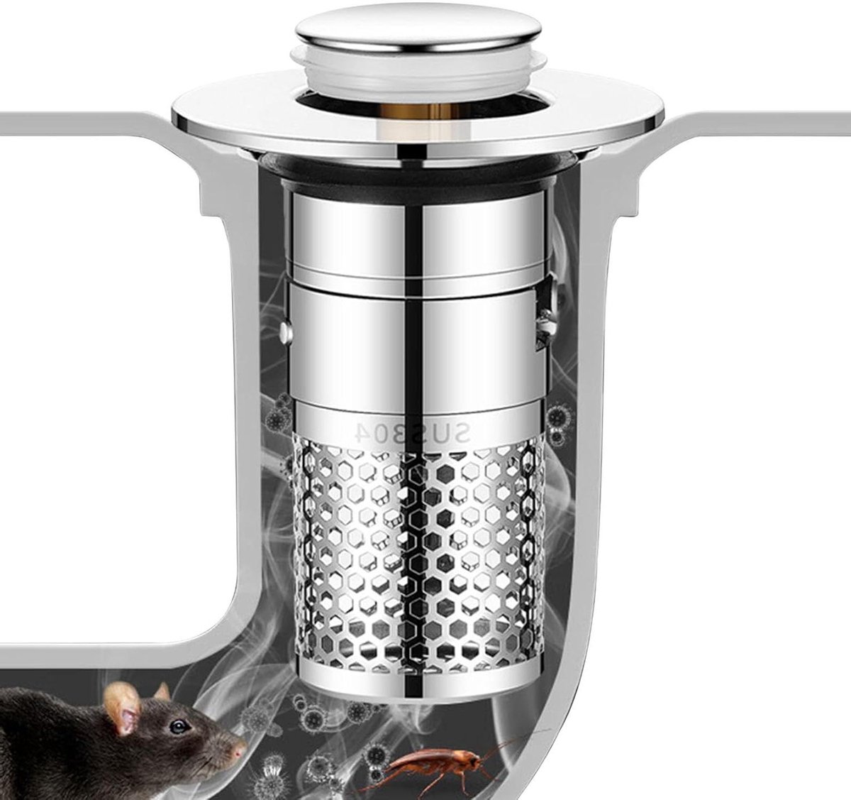 Universele stuiterende watertankstop