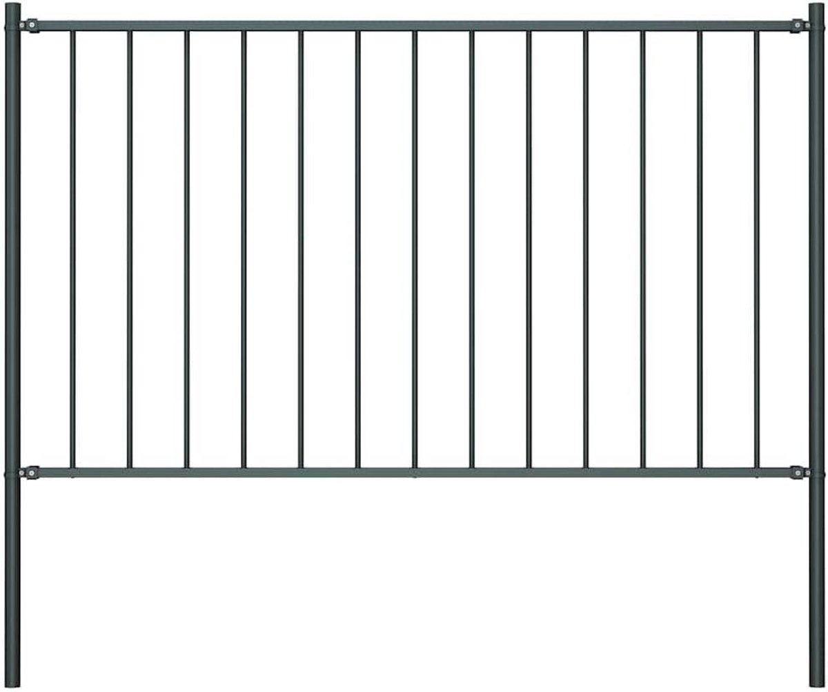 Gaashek set - Tuinhek omheining - Perceel afbakenen - Gepoedercoat staal - 181 x 125 cm -