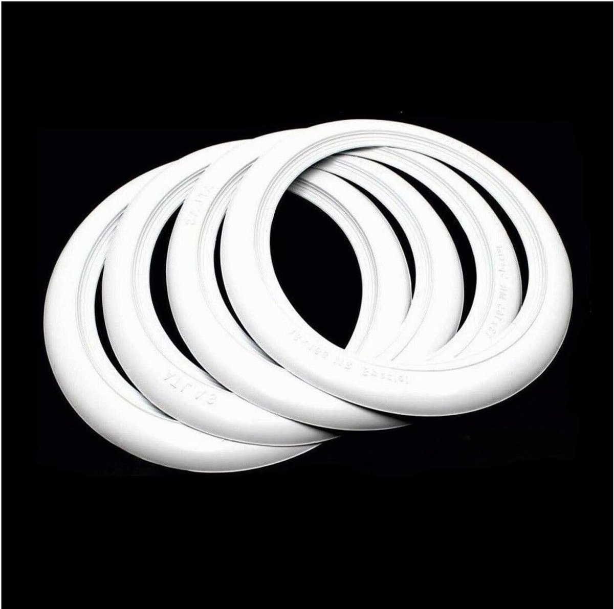 Wandringen - Muurringen Atlas - Planken Ophangen - Set van Vier - 30.5 cm - Wit