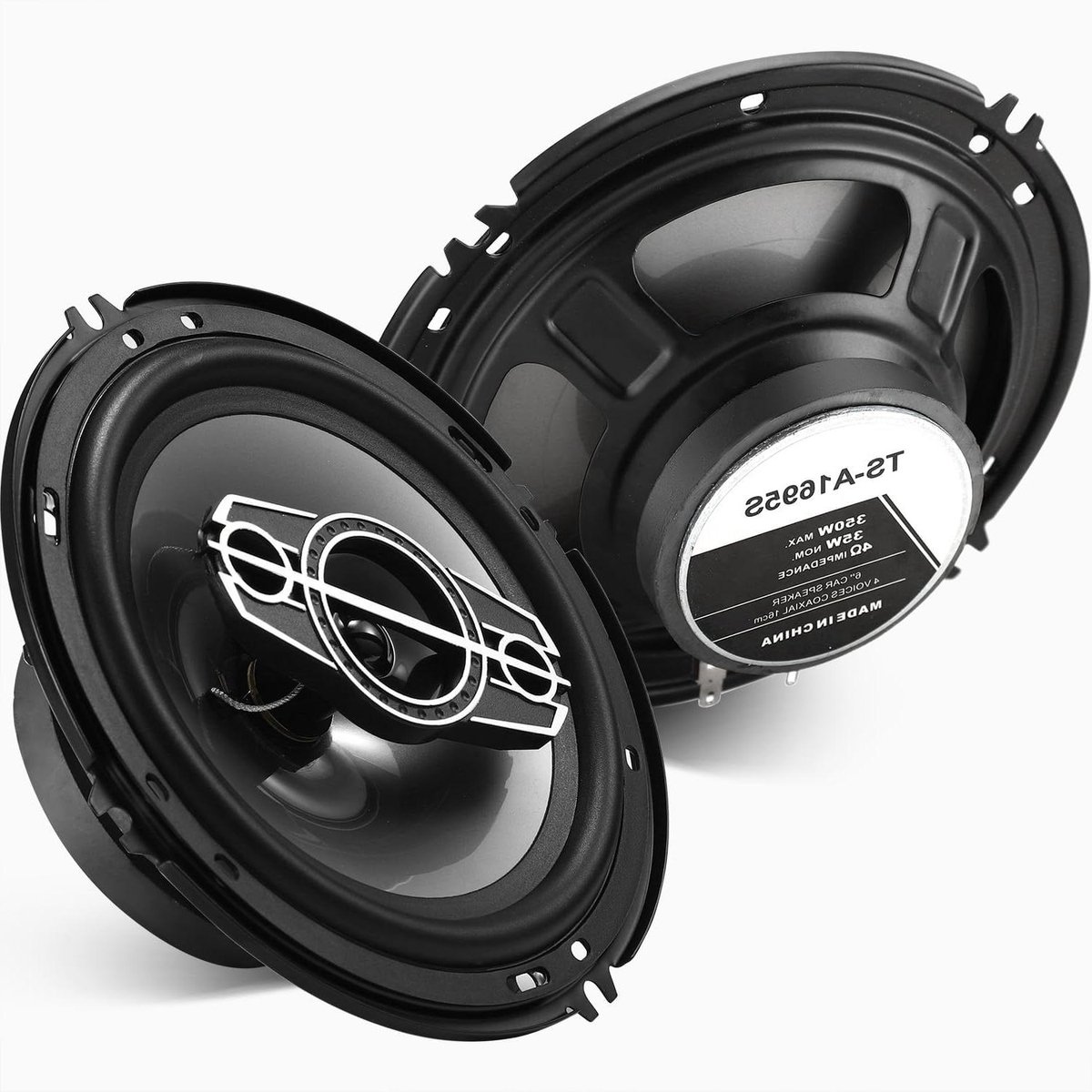 Auto Speakers - Coaxiale Set - Muziek Luisteren - 4-Weg Systeem - 6 Inch - Zwart