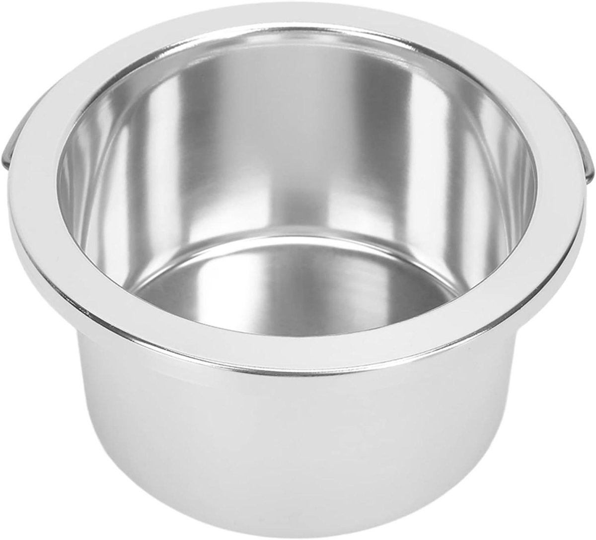 Waxverwarmer Binnenpot - Ontharingskom - Thuisgebruik Salon - Gelijkmatige Warmte - 12.2 cm - Zilver