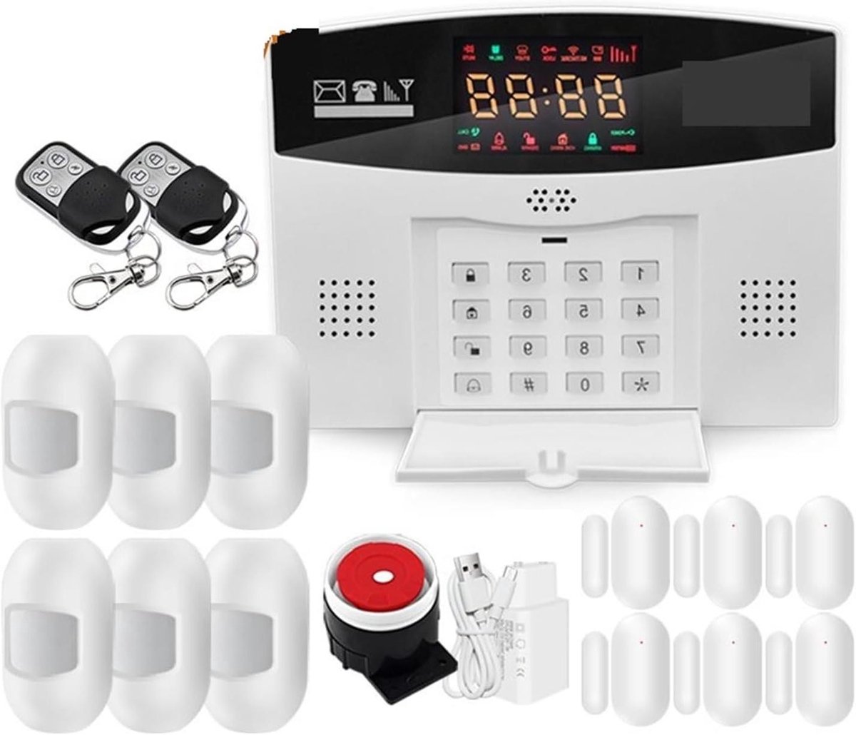 Alarmsysteem Huis - Inbraakbeveiliging Alarm - Veiligheid Thuis - APP Bediening - 10 mm - Wit