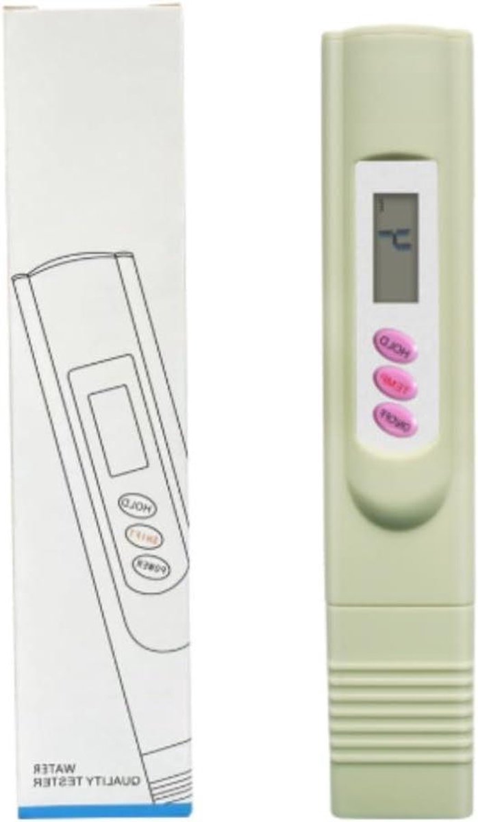 Waterkwaliteit Tester Pen - Geleidbaarheid Detector - Water Kwaliteit Meten - Automatische Temperatuurcompensatie - 0-9990ppm Bereik - Zoals Afgebeeld