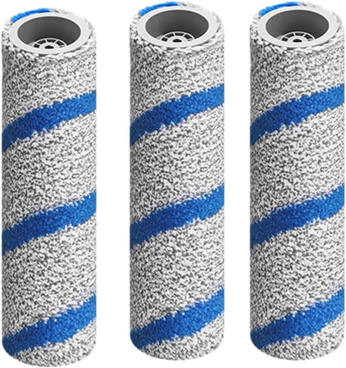 Dweilrollers Set - Vervangende Onderdelen - Vloeren Schoonmaken - Hoog Absorberend - 3 Stuks - Grijs