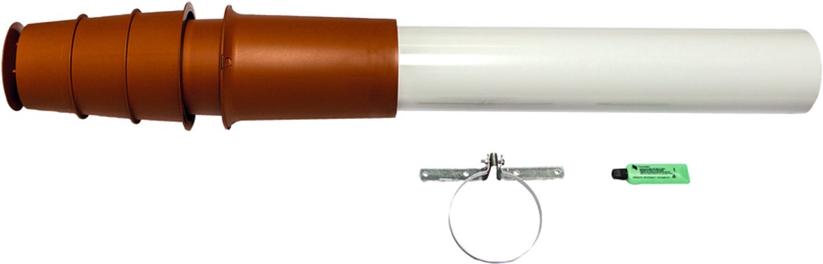Brötje Rookgasafvoerset KAS 80/5 RC rood concentrische dakdoorvoer DN 80/125, 651783