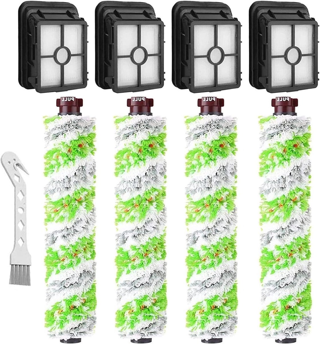 Vervangende rollen - Reserveonderdelen - Vloeren reinigen - Specifiek ontwerp - Set van 4 - Multicolor