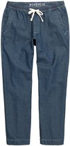 Men Plus - Heren - jeans Buik-Fit Relaxed Fit elastische tailleband tot 8XL - Licht blauw denim - Maat XL