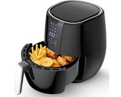 Airfryer 4,5L 7-in-1 – Krokant & Gezonder Bakken - Met 7 Automatische functies - Vaatwasserbestendige Mand