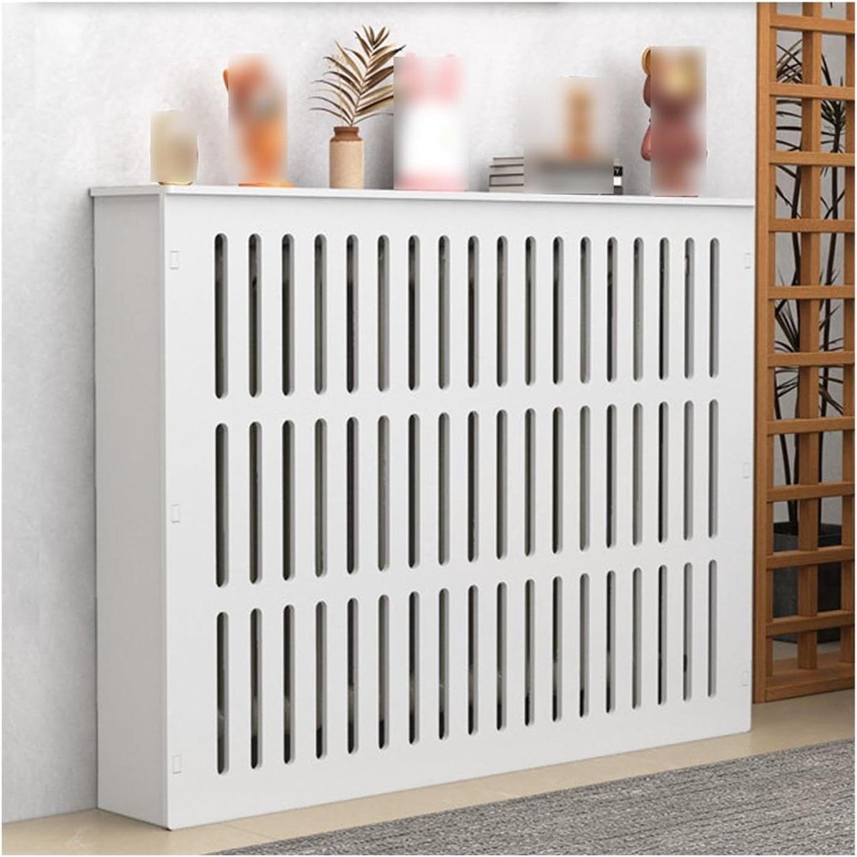 Radiatorafdekking - Verwarmingskast - Verwarming Verfraaien - Geventileerd Ontwerp - 100x20x90cm - Wit