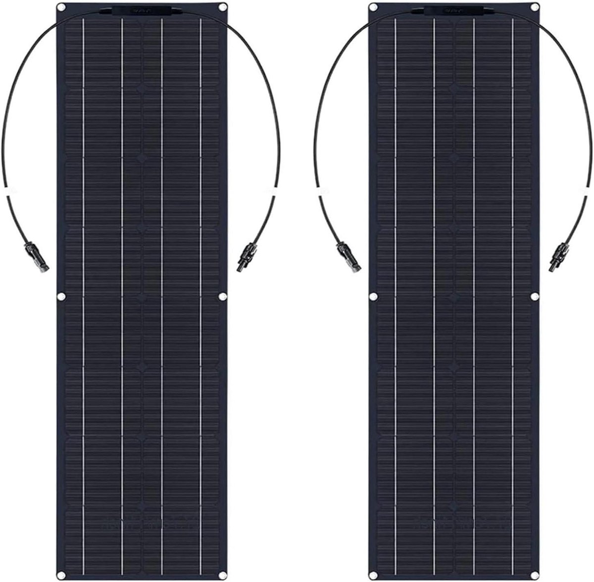 Zonnepaneel Set - Flexibel Paneel - Off-Grid Energie - Lichtgewicht Monokristallijn - 200W - Zwart