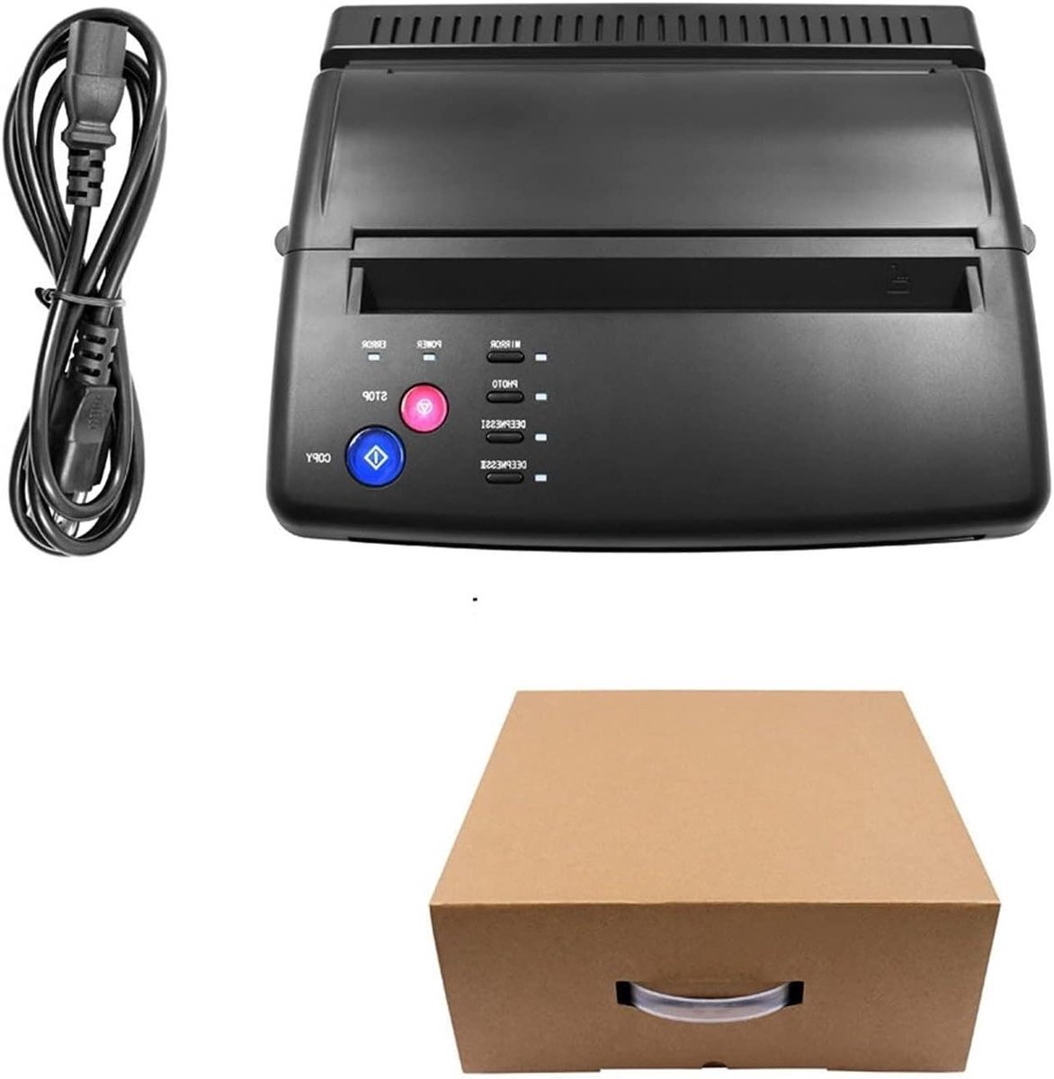 Hittepers machine - Stencil maker - Tattoo ontwerpen - A4 formaat - 2.1 kg - Zwart