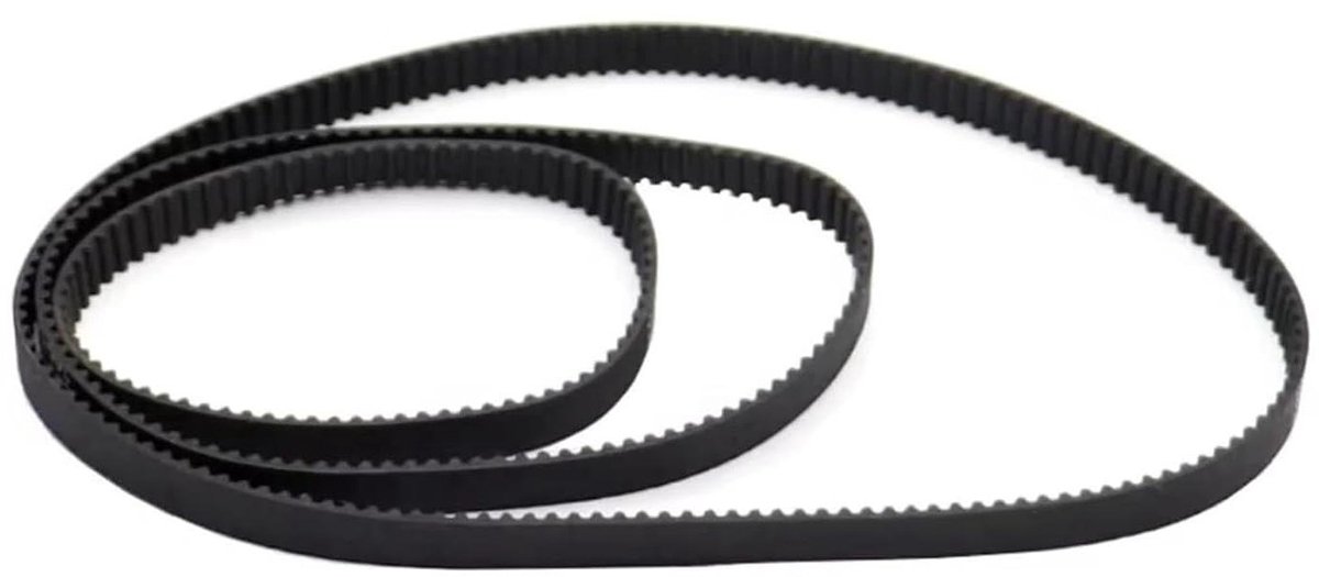 Distributieriem - Loopriem - 3D-printeronderdelen - Gesloten rubber - 6mm breed - Zwart