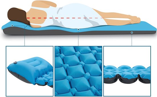 Campingmat - Zelfopblazend Campingmatras - Campingbed - Slaapmat Voor Op Reis Met Een Rugzak — afbeelding 2