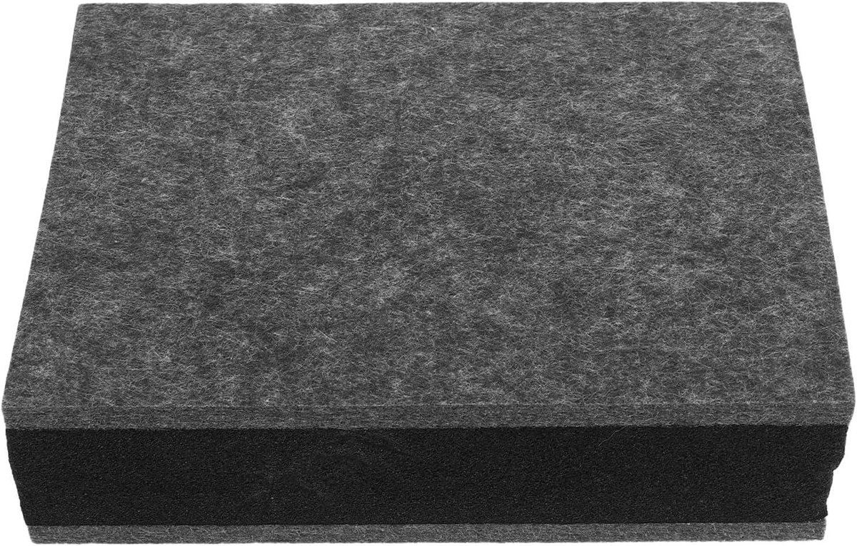 Studio Isolatiepads - Luidspreker Verhogers - Trillingsdemping Audio - Antislip Onderkant - 20 x 15 x 6 cm - Grijs