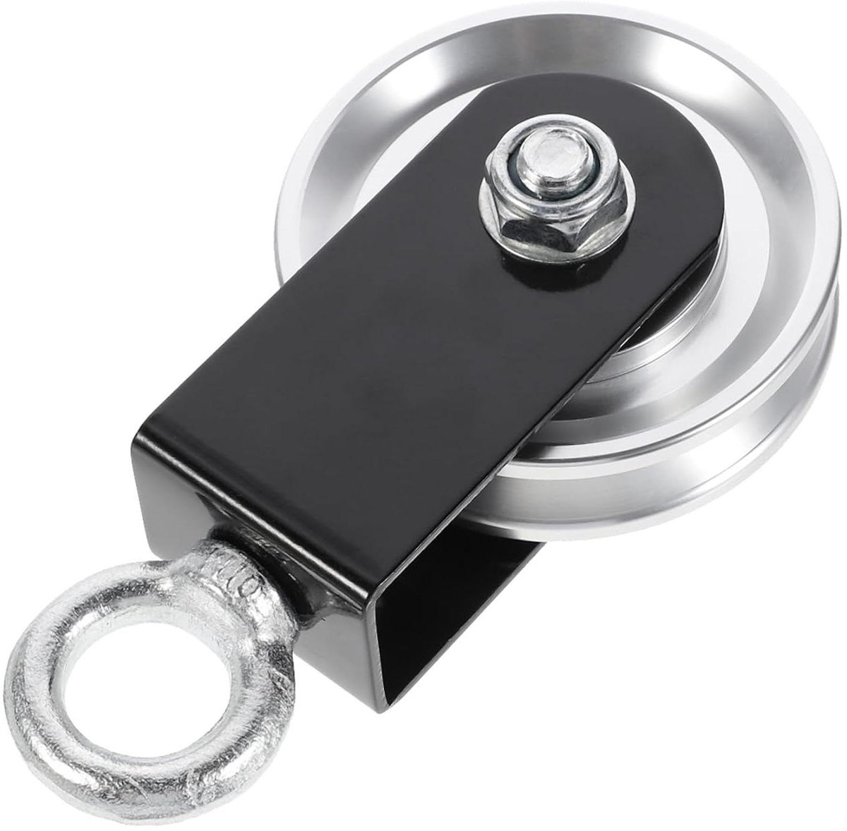 Fitness Katrol - Kabel Katrol - Fitness Oefeningen - Aluminium Legering - 13.5 x 7.4 x 2 cm - Zilver