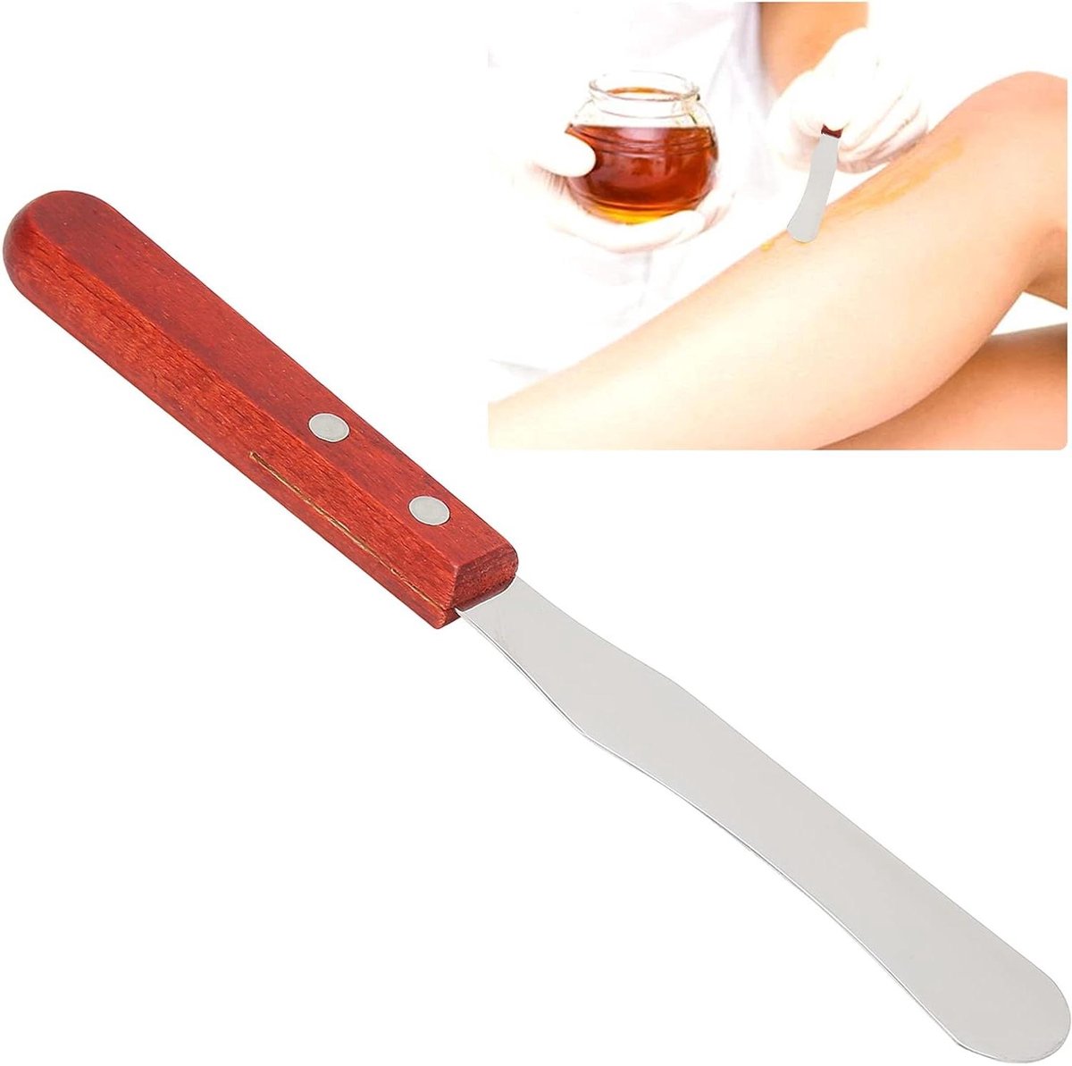 Metalen Ontharingwas Spatel Draagbare Ontharing Wax Applicator Stick Tool Accessoire