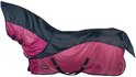 Horka vliegendeken met afneembare hals, navy en fuchsia.