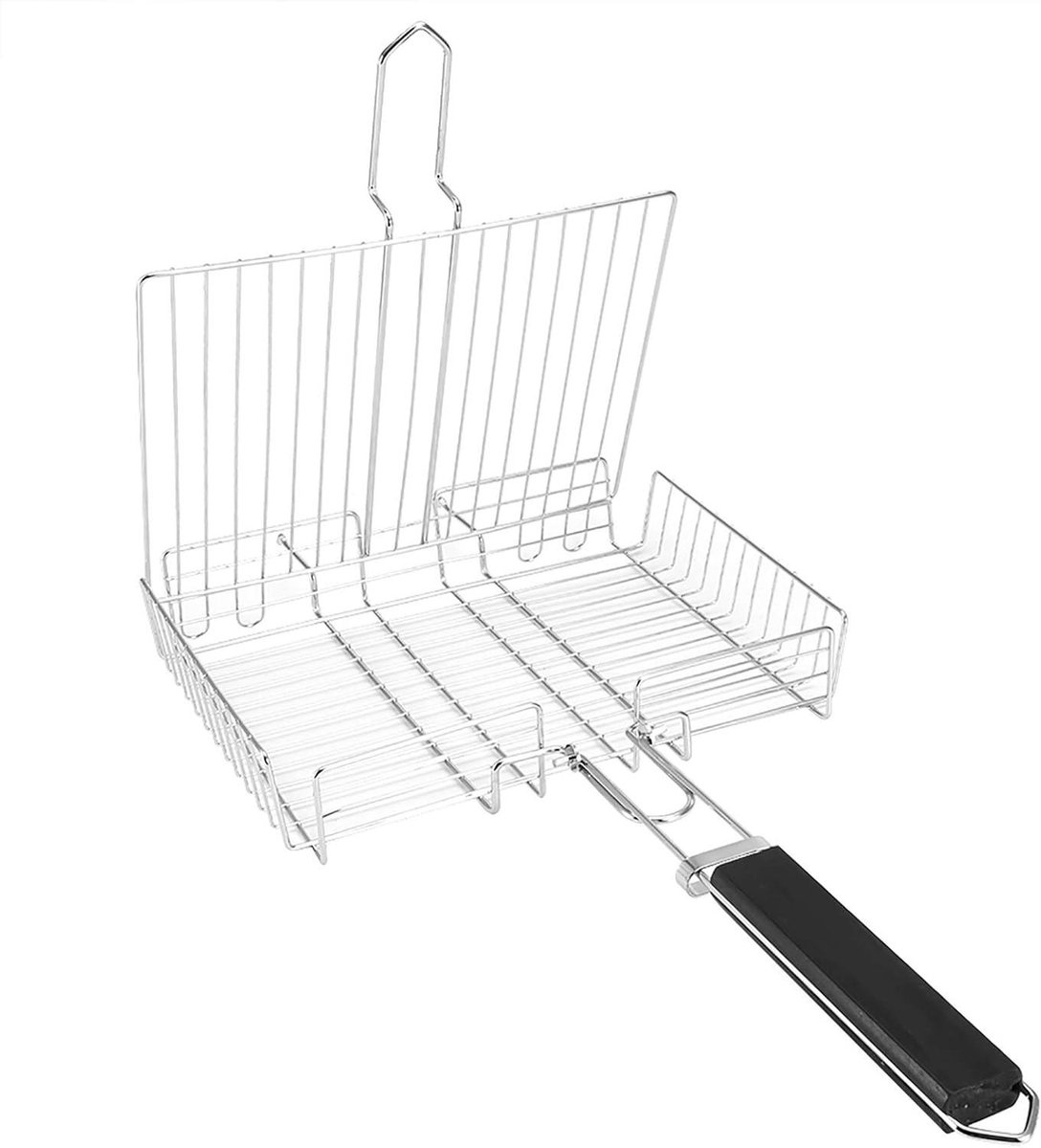 BBQ Draadgaas - Grillmand - Vis en Kip Grillen - Afneembaar Handvat - 25x12 Inch - Niet gespecificeerd
