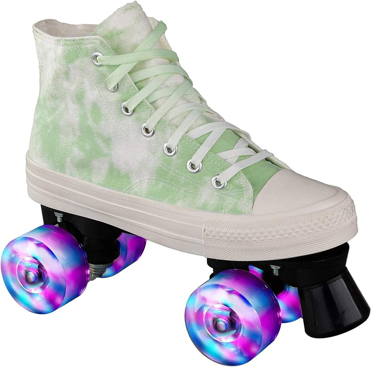 Schoonrijden Schoenen - Dubbele Rijschaatsen - Buiten Plezier - Klassiek Dubbel Rijschaats Ontwerp - Maat 41 - Groen