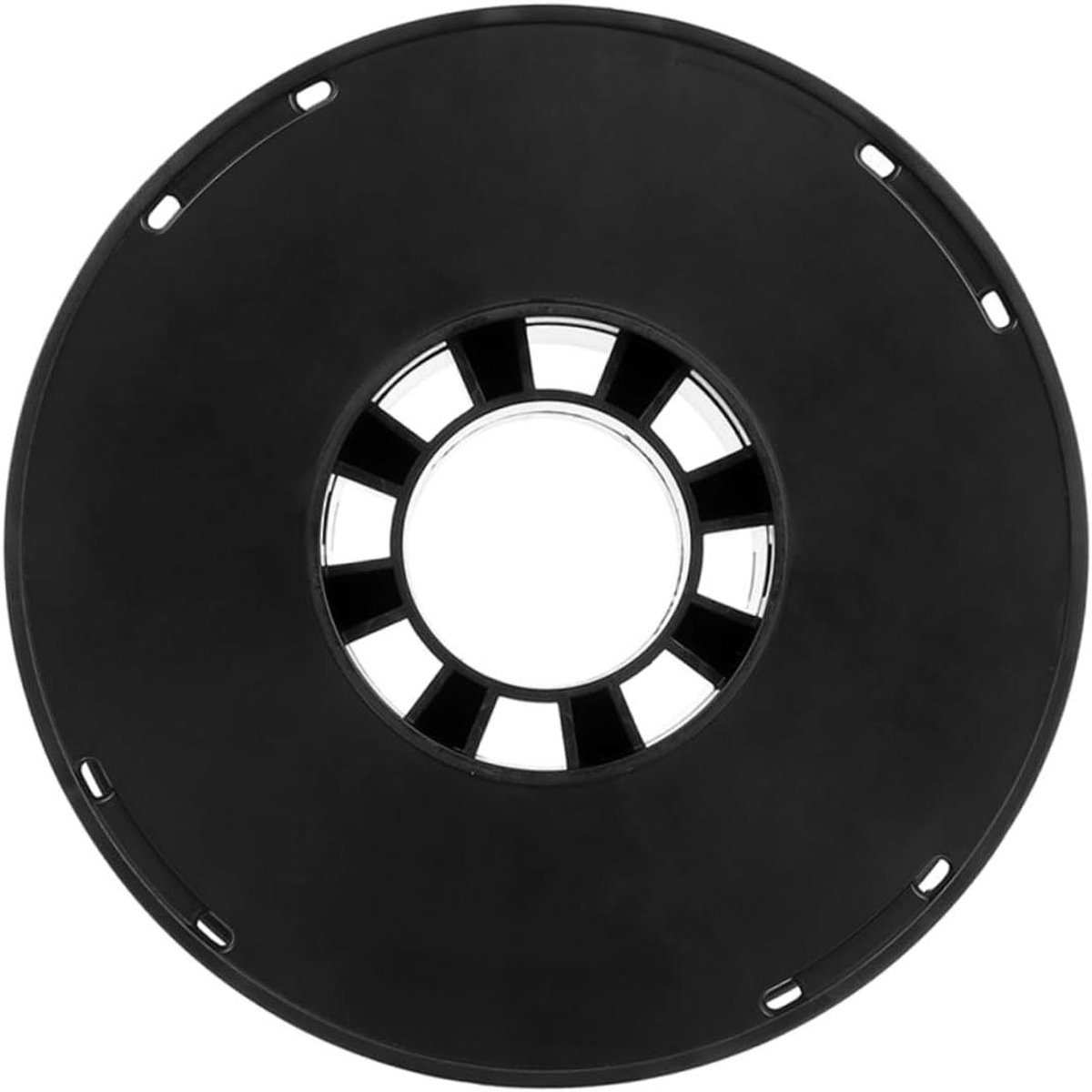 Verlengsnoerhaspel Kunststof - Kabeloproller Draagbaar - Efficiënt Kabelbeheer - Lichtgewicht Ontwerp - 20 x 20 x 6.5 cm - Zwart