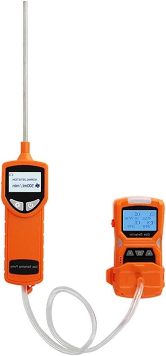 Luchtkwaliteitdetector - Gasdetector Gasmeter - Veiligheid Controleren - 4 In 1 Meting - 500 Gegevensopslag - Oranje