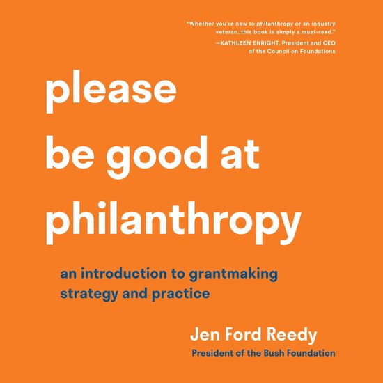 Please Be Good at Philanthropy - cover