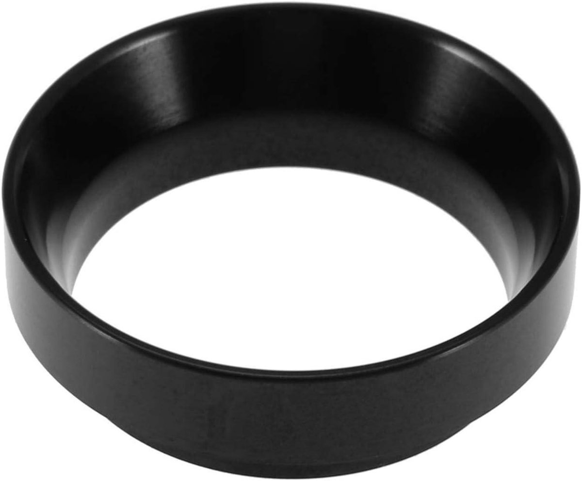 Aluminium Doseertrechter Aluminium Koffie Doseerring Vervanging Voor 58mm Portafilters (Zwart)