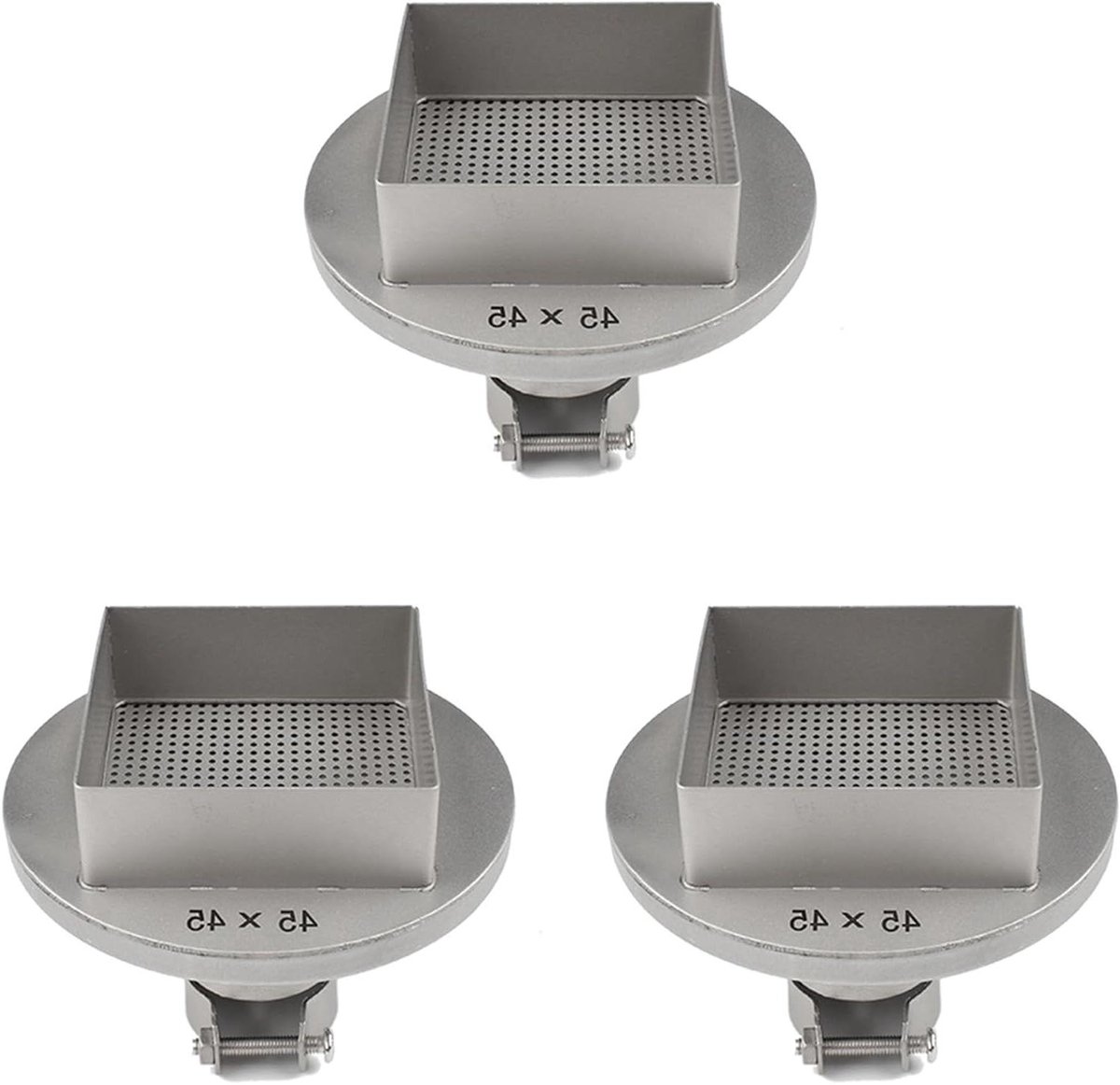 Luchtslang Mondstukken - Soldeer Mondstukken - Precisie Werk - Hoge Temperatuur Bestendig - 3 stuks 45mm - Zilver