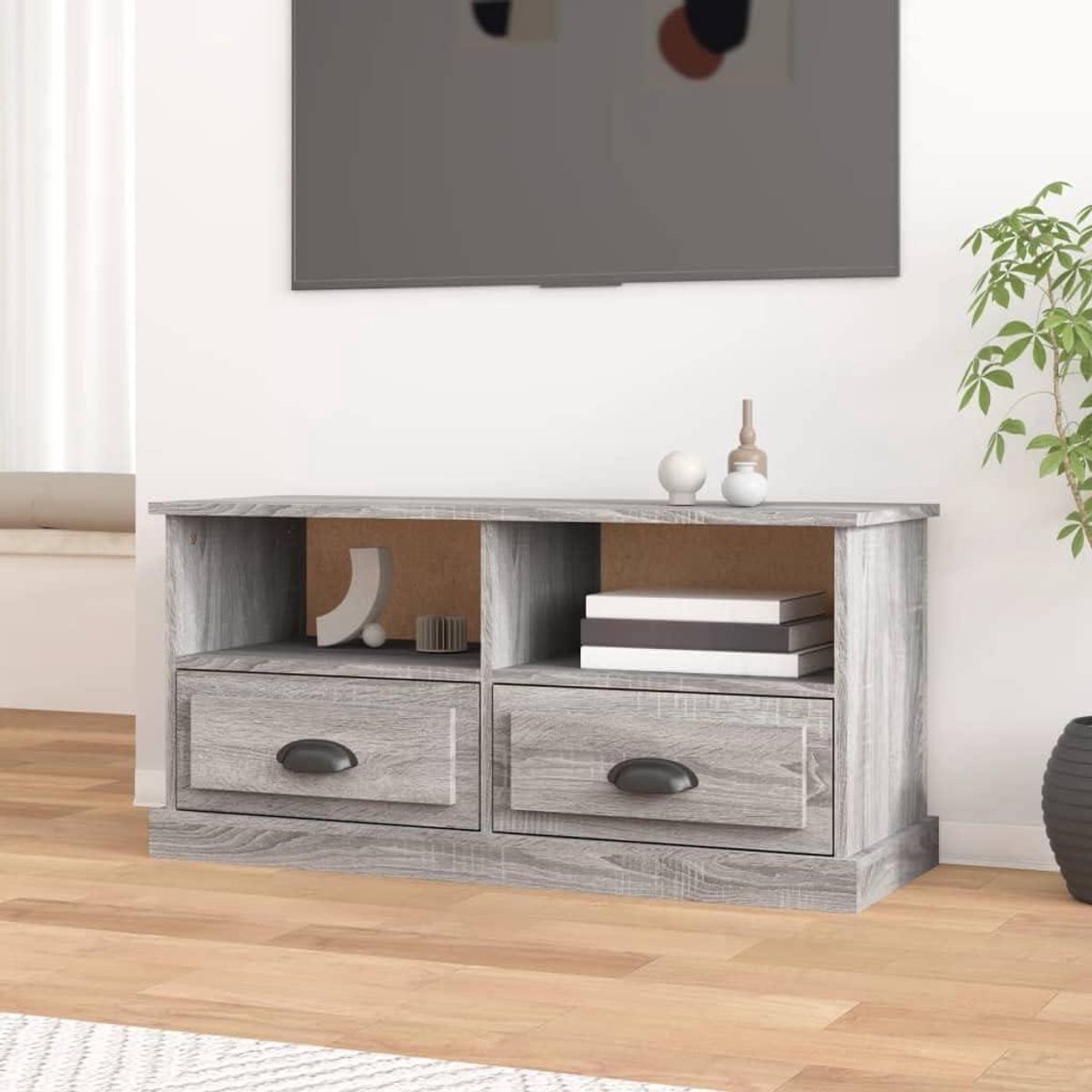 TV-kast - Mediameubel Opbergkast - Woonkamer Organisatie - Glad Afwerking - 93 cm Breed - 