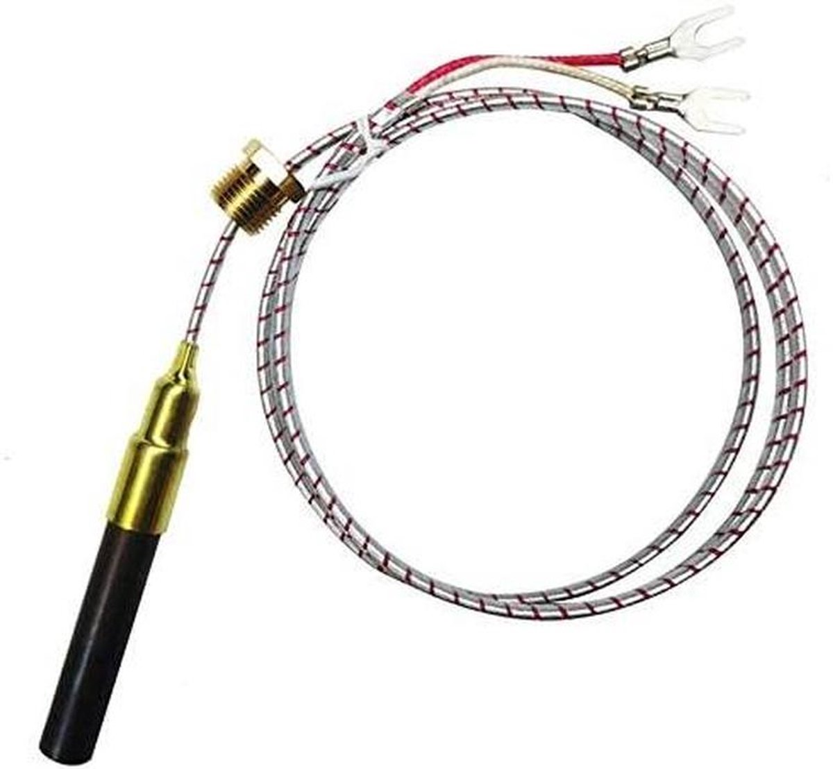 Verwarmingsthermokoppel Thermokoppelvervanging Thermopile Generator, Geschikt for gashaard/boiler/gasfornuis (5 stuks) Vervanging thermokoppel
