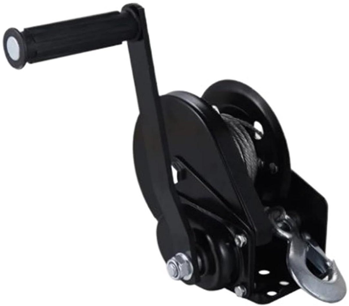 Handlier - Hijslier Bootlier - Veilig Hijsen - 1200 Lbs Capaciteit - 4mm x 8m Kabel - Metaal