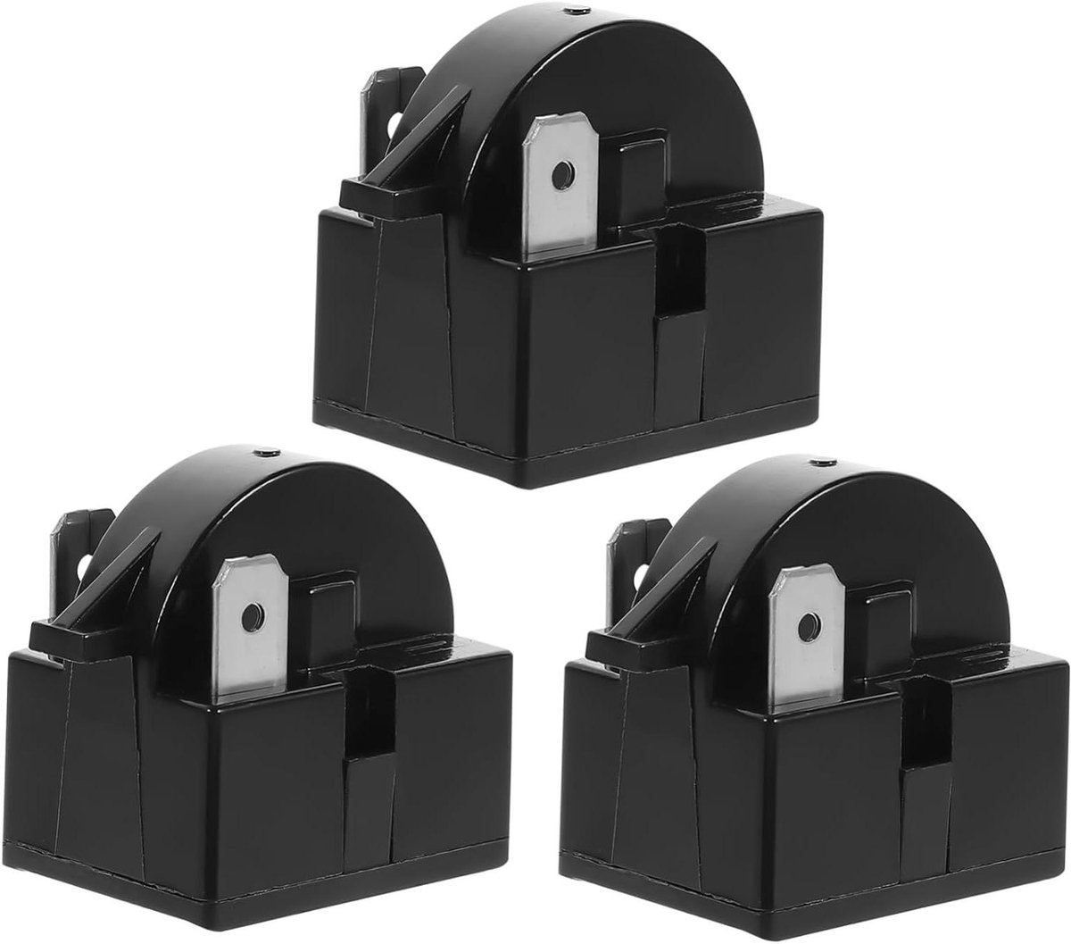 Koelkast Starter - Condensator Relais - Apparaat Reparatie - Overbelastingsbeveiliging - 6 Stuks - Zwart