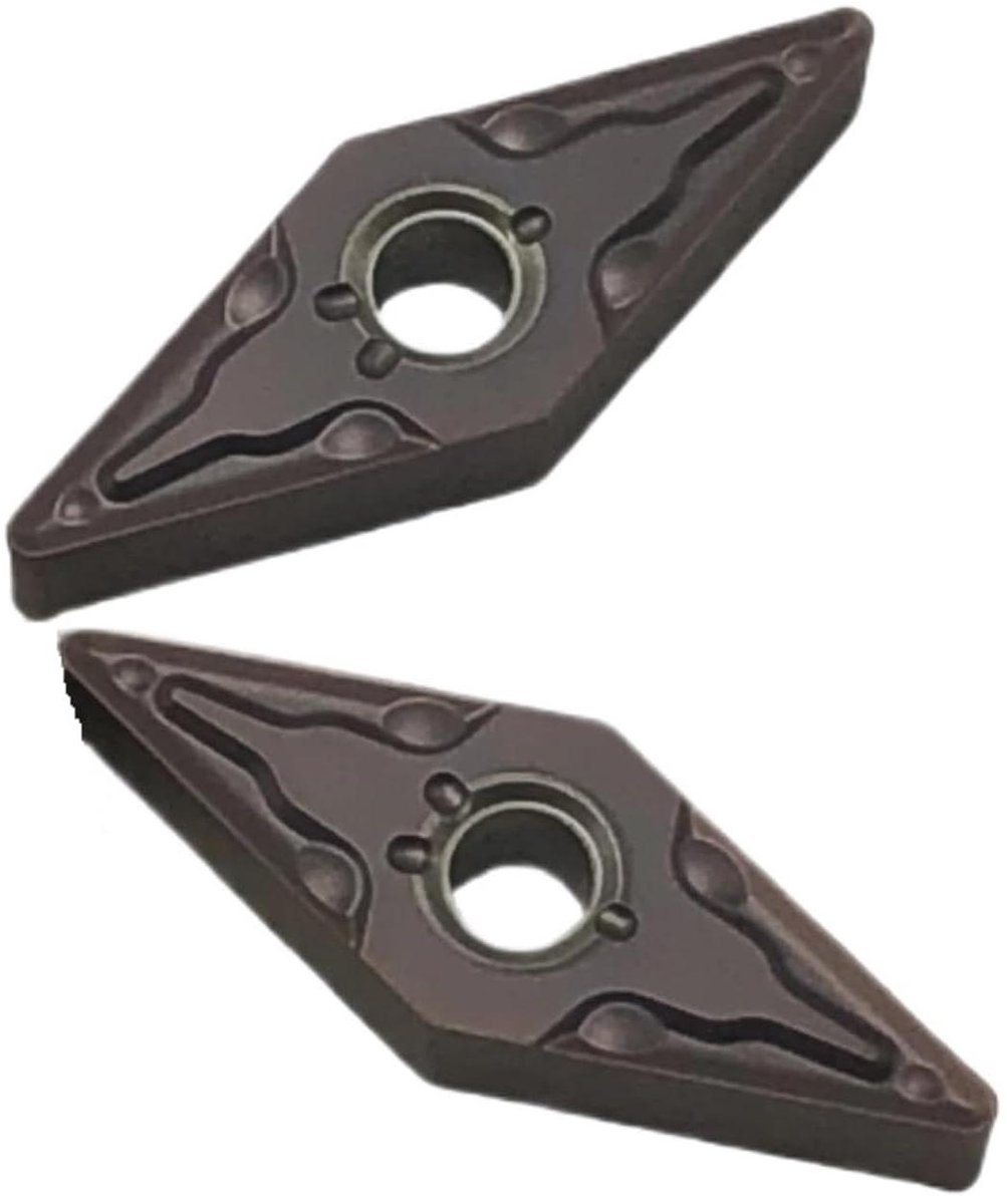 Wisselplaatjes Metaal - Draaibeitels Hardmetaal - Extern Draaien - PVD+CVD Coating - 10 Stuks - Zilverkleurig
