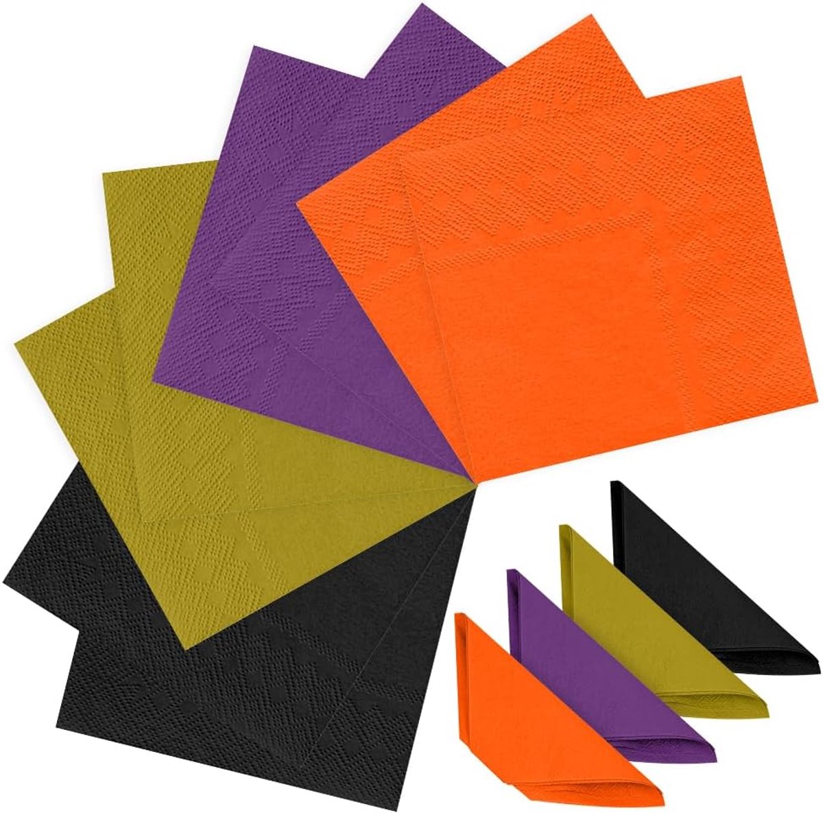Servetten Papieren - Servetten - Tafel Servetten - Papier - Papieren Wegwerp Servetjes - Feestservetten - Voorjaar Servetten - Lunch/Diner Tafel Decoratie - 2 Laags - Veelkleurig - 25 x 25 cm - 80 Stuks - van Imperatoris