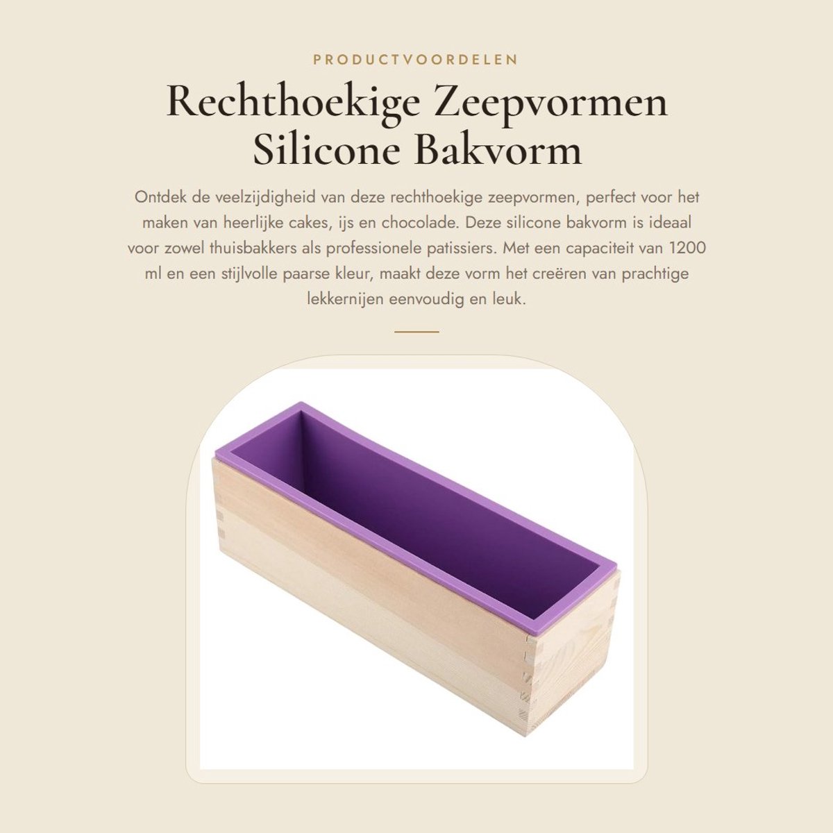 Dailygoods- Zeepvormen 1200 ml - Siliconen - Handgemaakt - Vaatwasmachinebestendig - Lichtgewicht - Veilig en duurzaam - Bakvorm