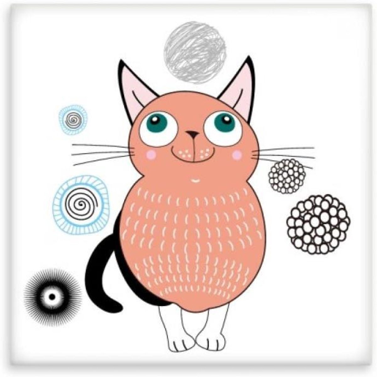 Keramische Tegel - Wanddecoratie - Badkamer Decor - Illustratie Ontwerp - 198 x 198 cm - R