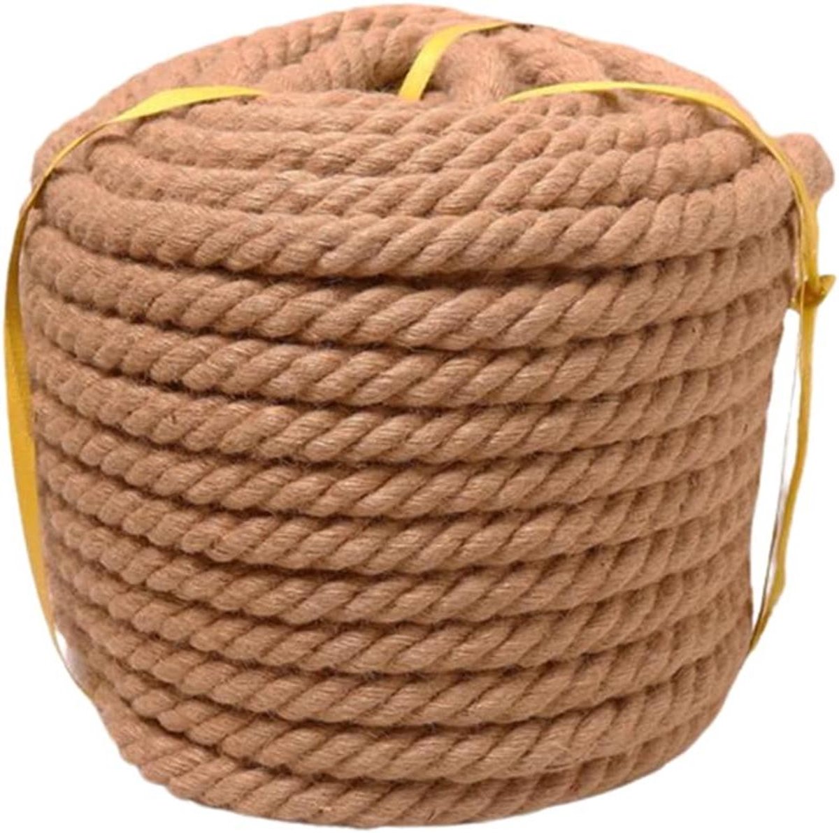 Jute Touw - Hennep Touw - Knutselen Decoratie - Sterk Verdraaid - 14mm Diameter - Natuurlijk