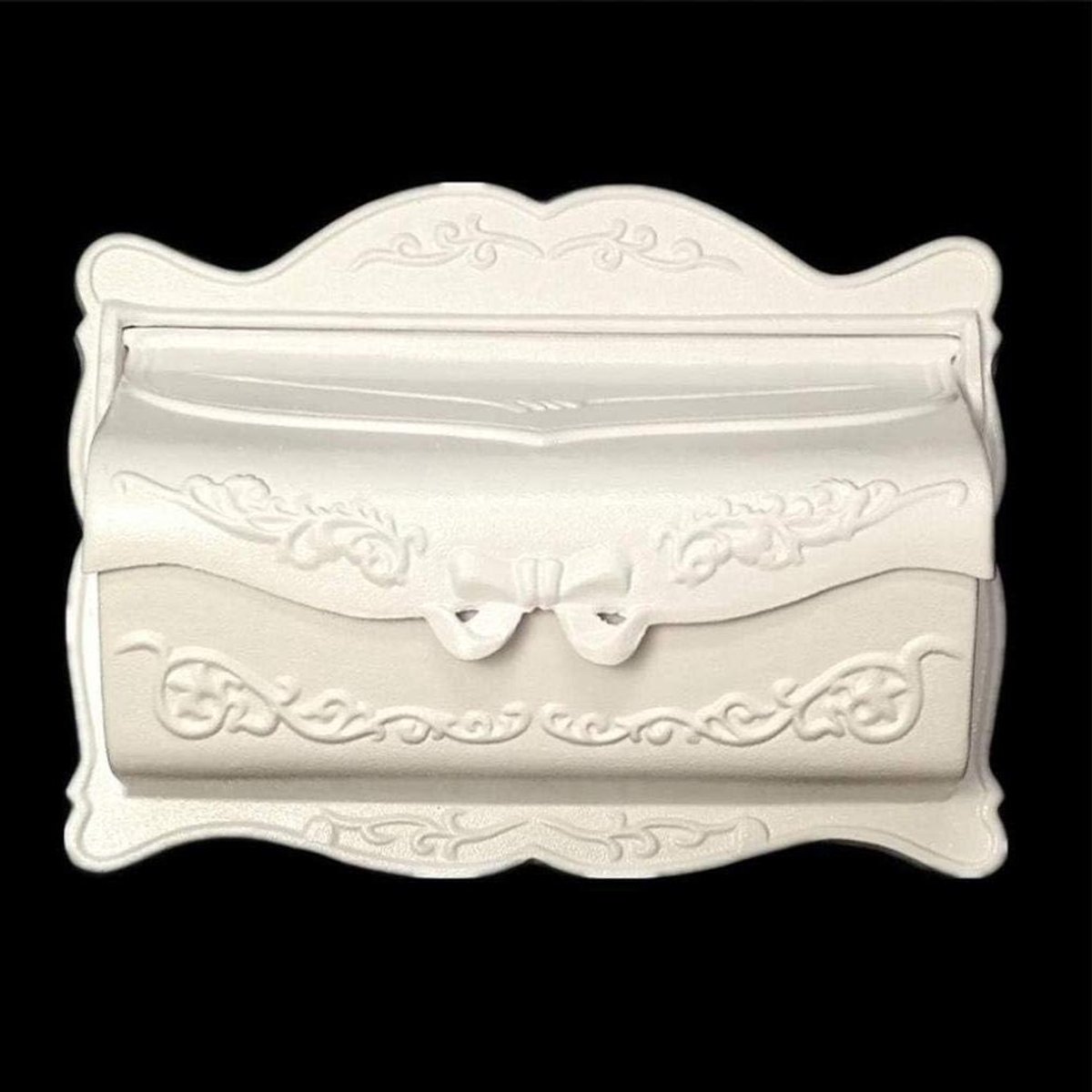Wandbrievenbus - Brievenpost houder - Post ontvangen - Gietaluminium - 42x32cm - Wit