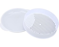 Qcwwy Magnetron-stoombak Magnetronstomer Transparant Deksel Plastic Magnetron-stoombak voor Koken Keukengereedschap (Grote enkele laag)