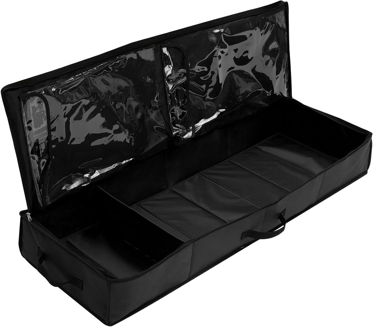 Papier Organizer - Opbergdoos - Cadeaus Inpakken - Afneembare Scheidingswand - 104 x 35 x 14 cm - Zwart
