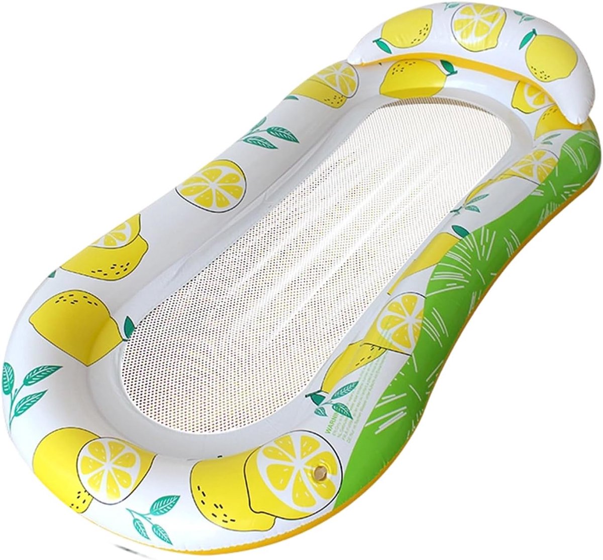 Opblaasbare zwembadmat - Zomerse zwembadstoel | Lichtgewicht en draagbaar PVC-materiaal, met een ondersteunende hoofdsteun, geschikt voor zomerse zwembaden en strandfeesten.