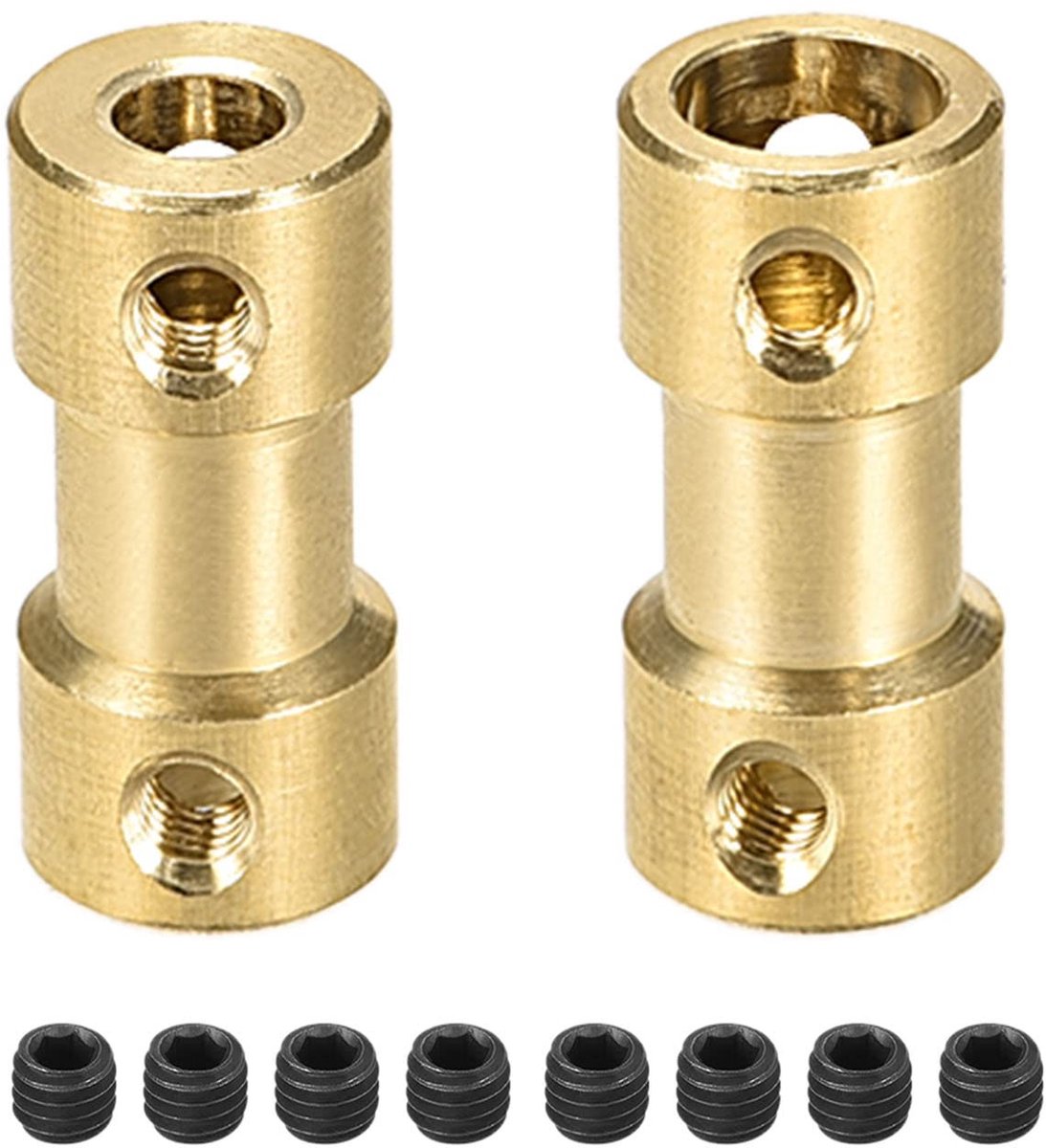 Dailygoods- Koppeling Stijve - Koppeling Aansluiting - Koppeling Motor - Koppeling 3D-printers - Koppeling Modelboten - 20 x 9 mm - 2 Stuks - Asverbinding
