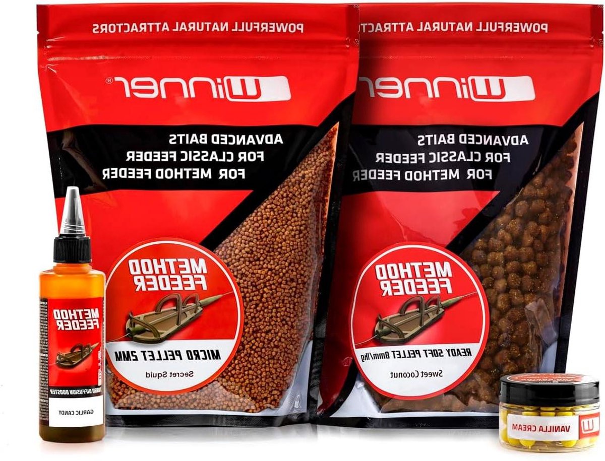 Vis Aas Set - Vangst Verbeteraar - Karper Vissen - Verschillende Varianten - 4 Delen - Multi