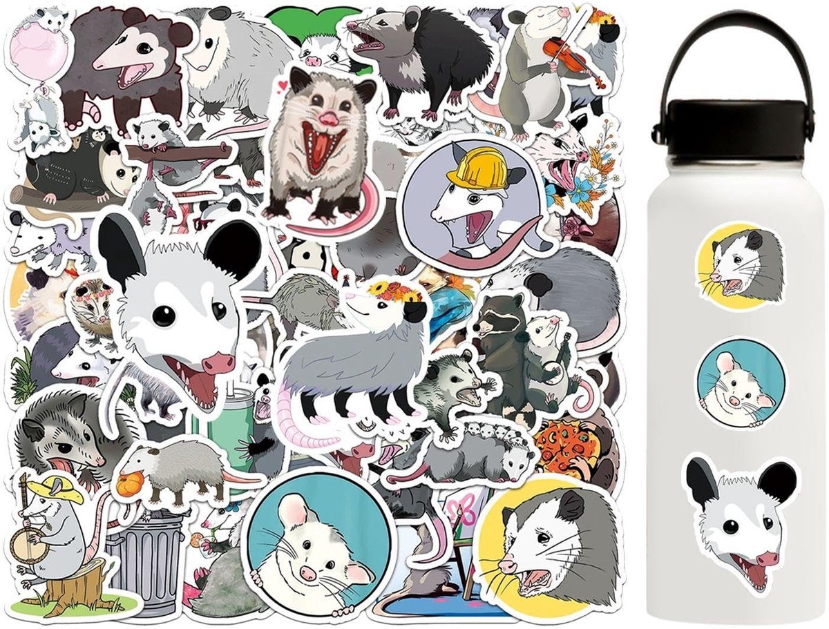 Dailygoods- Muisstickers 100 Stuks - Waterdichte Stickers - Zelfklevende Stickers - Veelkleurige Stickers - Decoratie voor Laptop/Fiets - Afmeting 4-5 Cm