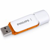 Philips USB stick 2.0 128GB - Snow - Oranje - FM12FD70B